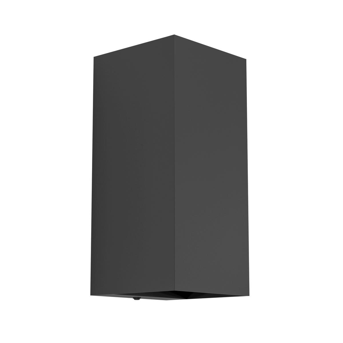 Außenleuchte Eremitana 2,8W Stahl, Wandmontage - Schwarz, Design, Metall (11/11/24cm) - Eglo