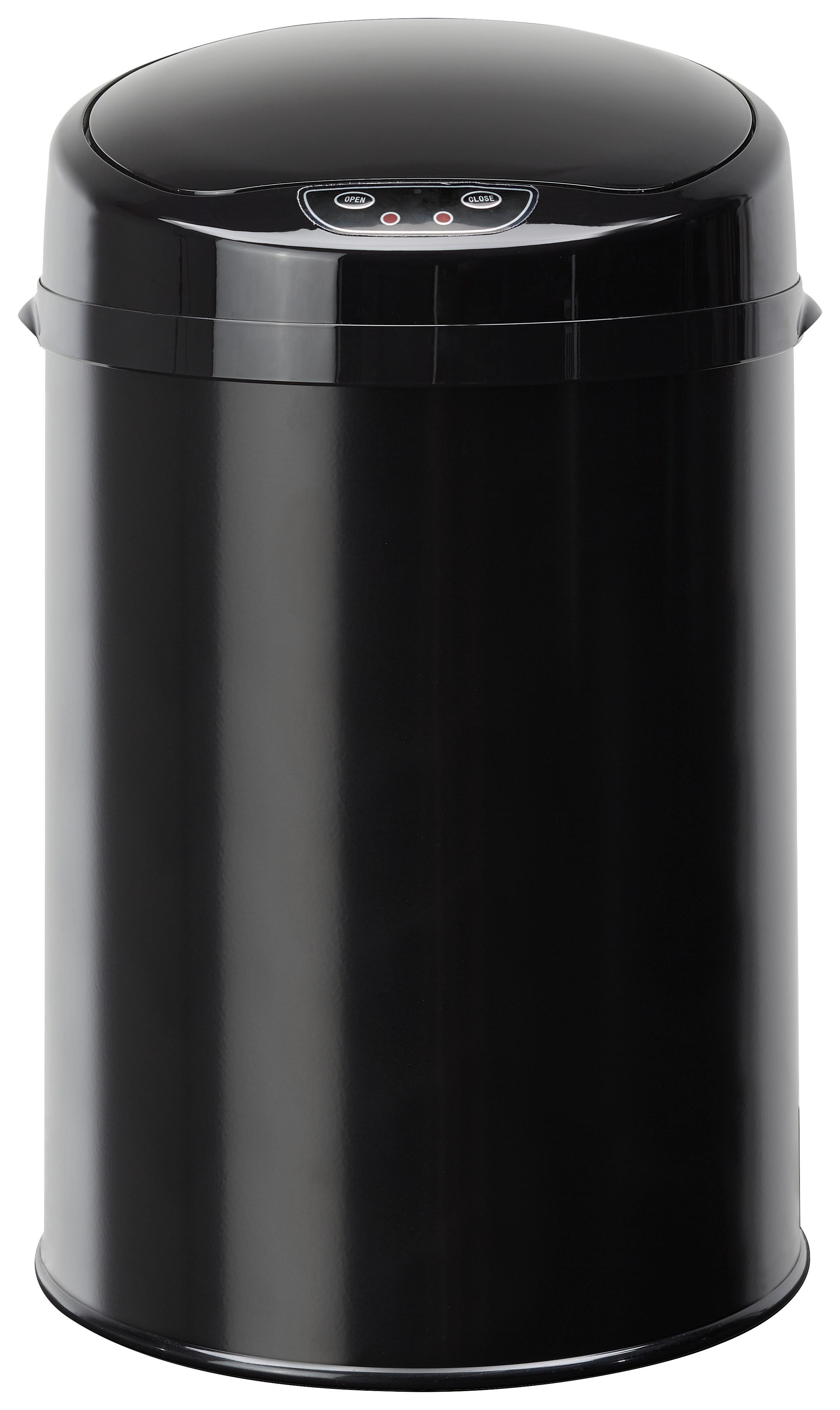 Abfalleimer Echtwerk Sensor - Schwarz, MODERN, Kunststoff/Metall (24,5/37,5cm) - Echtwerk