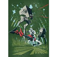 Fototapete Star Wars Concrete Endor - Grün, Trend, Textil (200/280cm)