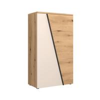 Highboard Venedig NEW Eichefarben/Kaschmir B: 77 cm - Kaschmir/Eichefarben, MODERN, Holzwerkstoff (77/134/37cm)