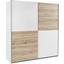 Schwebetürenschrank Victor 2 - Eichefarben/Weiß, MODERN, Holz (170/195/63cm)