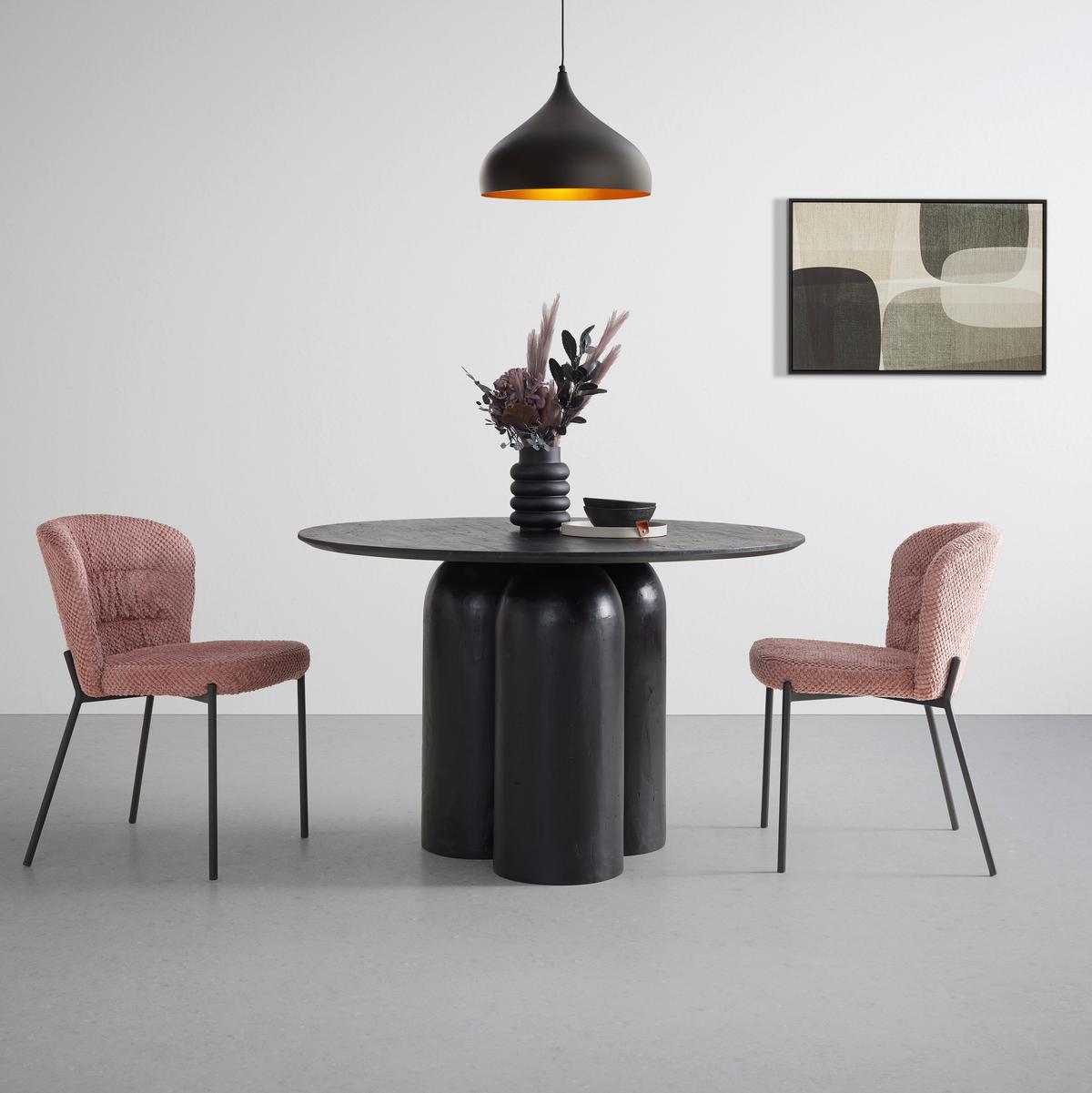 Jedálenský stôl PARIS 120 - čierna, Modern, kompozitné drevo (120/76cm) - Mömax