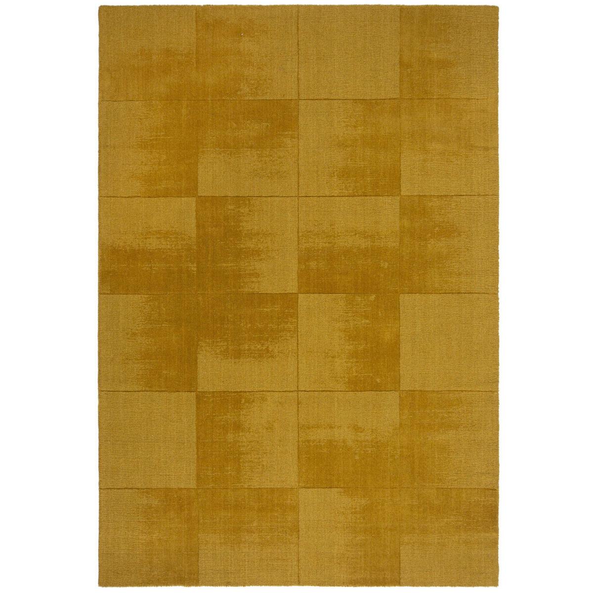 Wollteppich Demi Check Ombre Yello 200x290 - Gelb, Basics, Textil (200/290cm)