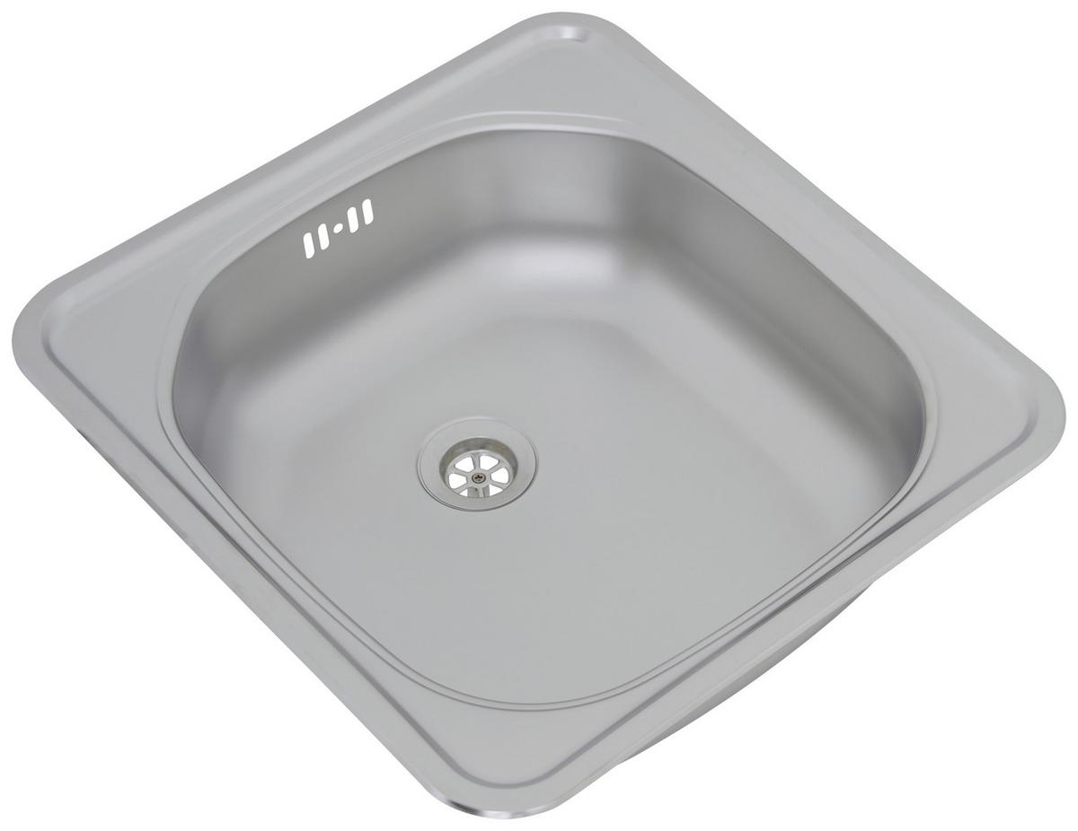 Spüle Dallas Edelstahl 46,5x15,5 cm - Edelstahlfarben, Basics, Metall (46,5/15,5/43,5cm) - Respekta