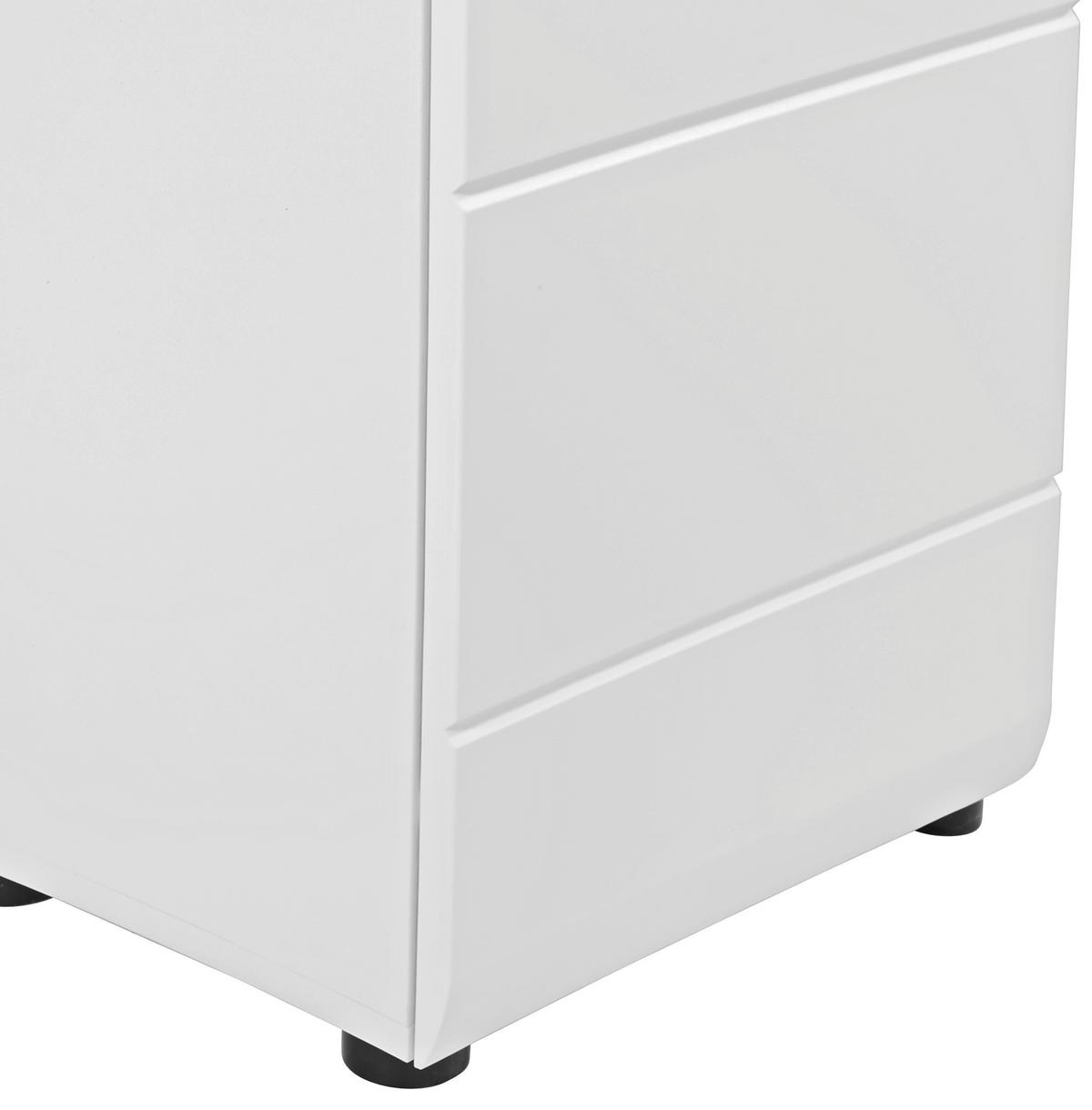 Unterschrank Mit Soft-Close Pearl B: 40 cm, Weiß Matt - Schwarz/Weiß, KONVENTIONELL, Holzwerkstoff (40/78,9/29,6cm)