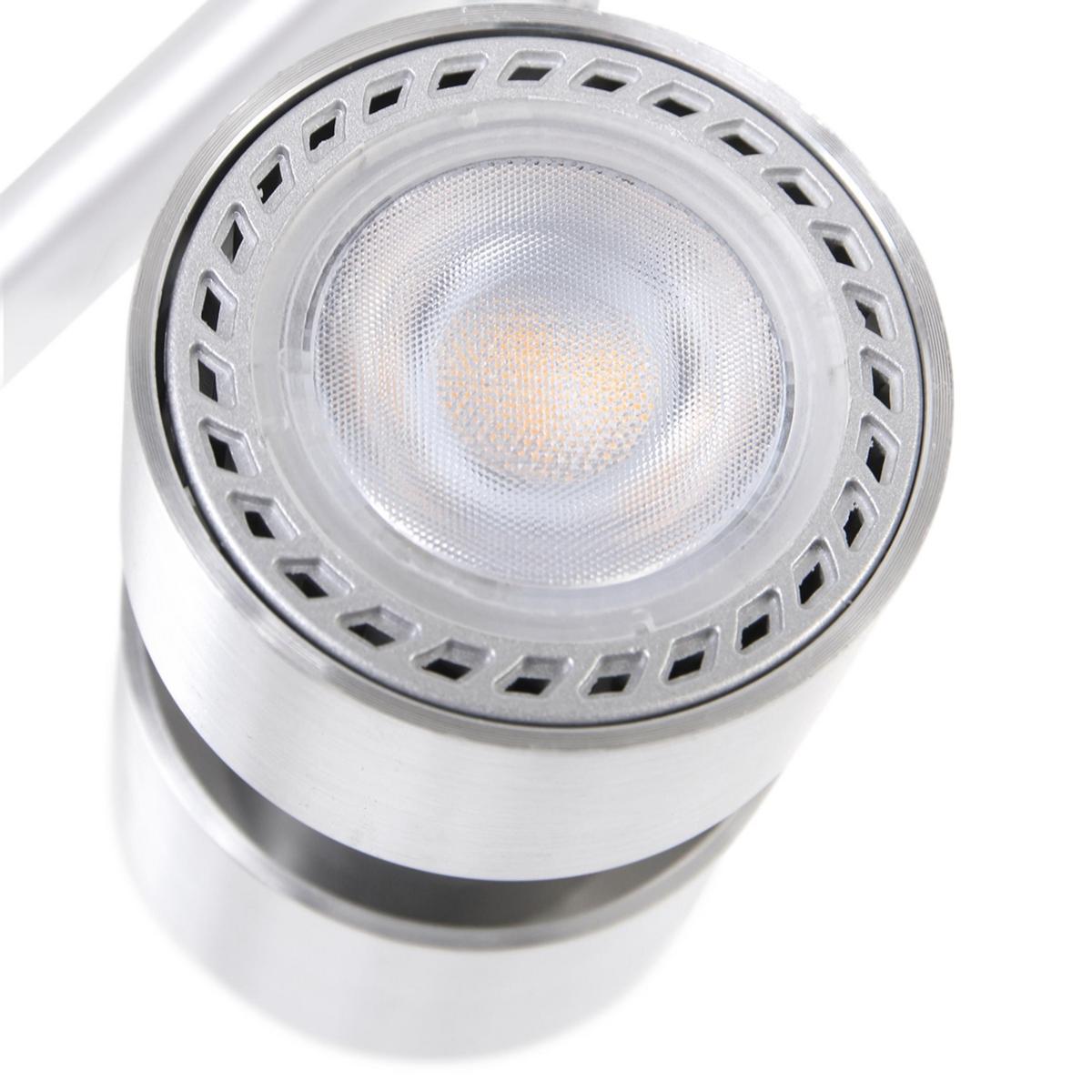 Deckenleuchte Natasja Led - Silberfarben, Trend, Metall (12/12/12cm)