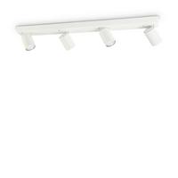Deckenleuchte Bianco Weiß L: 76 cm - Weiß, Basics, Metall (76/9/12,5/12,5cm) - Ideal Lux