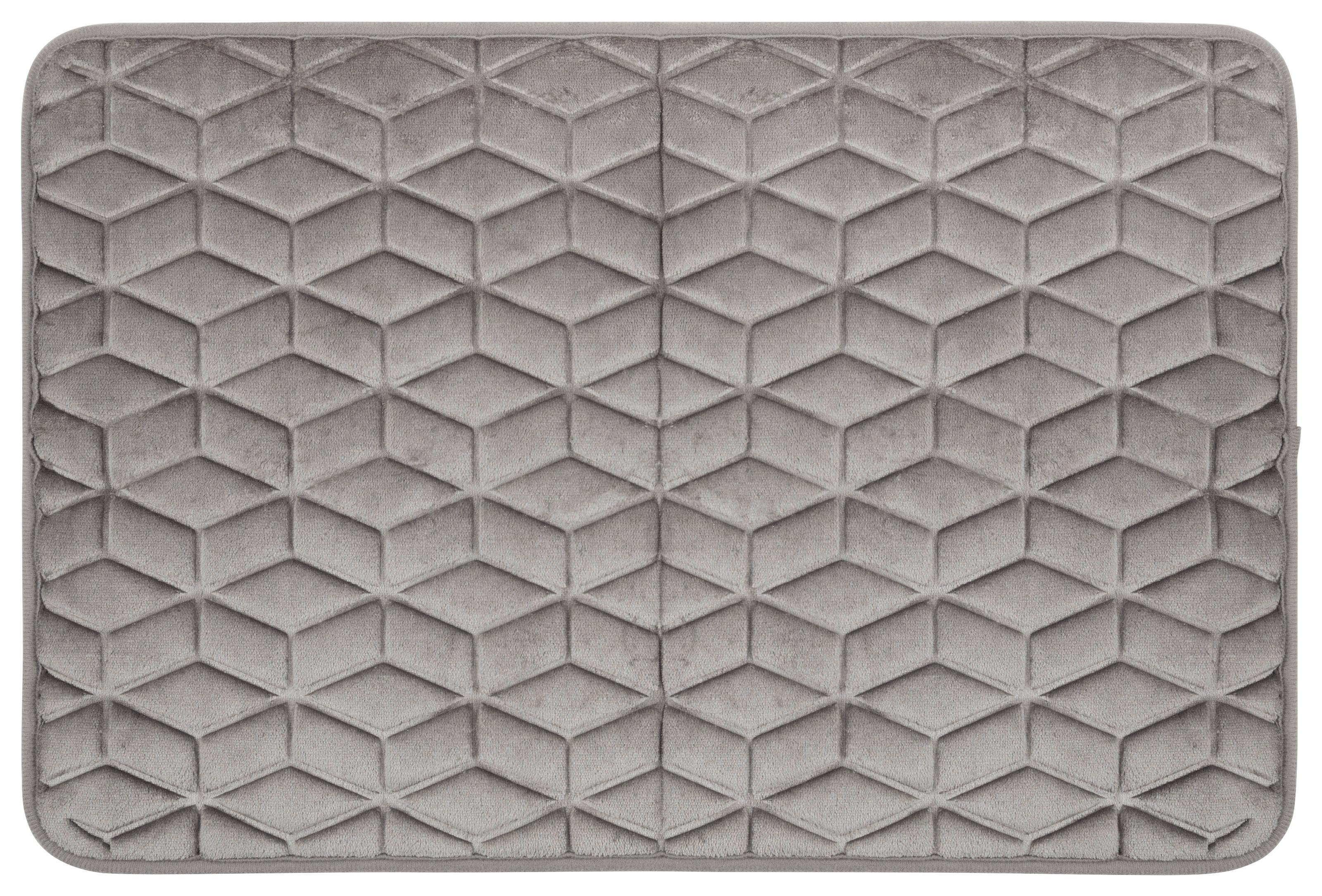 Kúpeľňová predložka Conny, 40/60cm, sivá - sivá, Konventionell, textil (40/60cm) - Modern Living