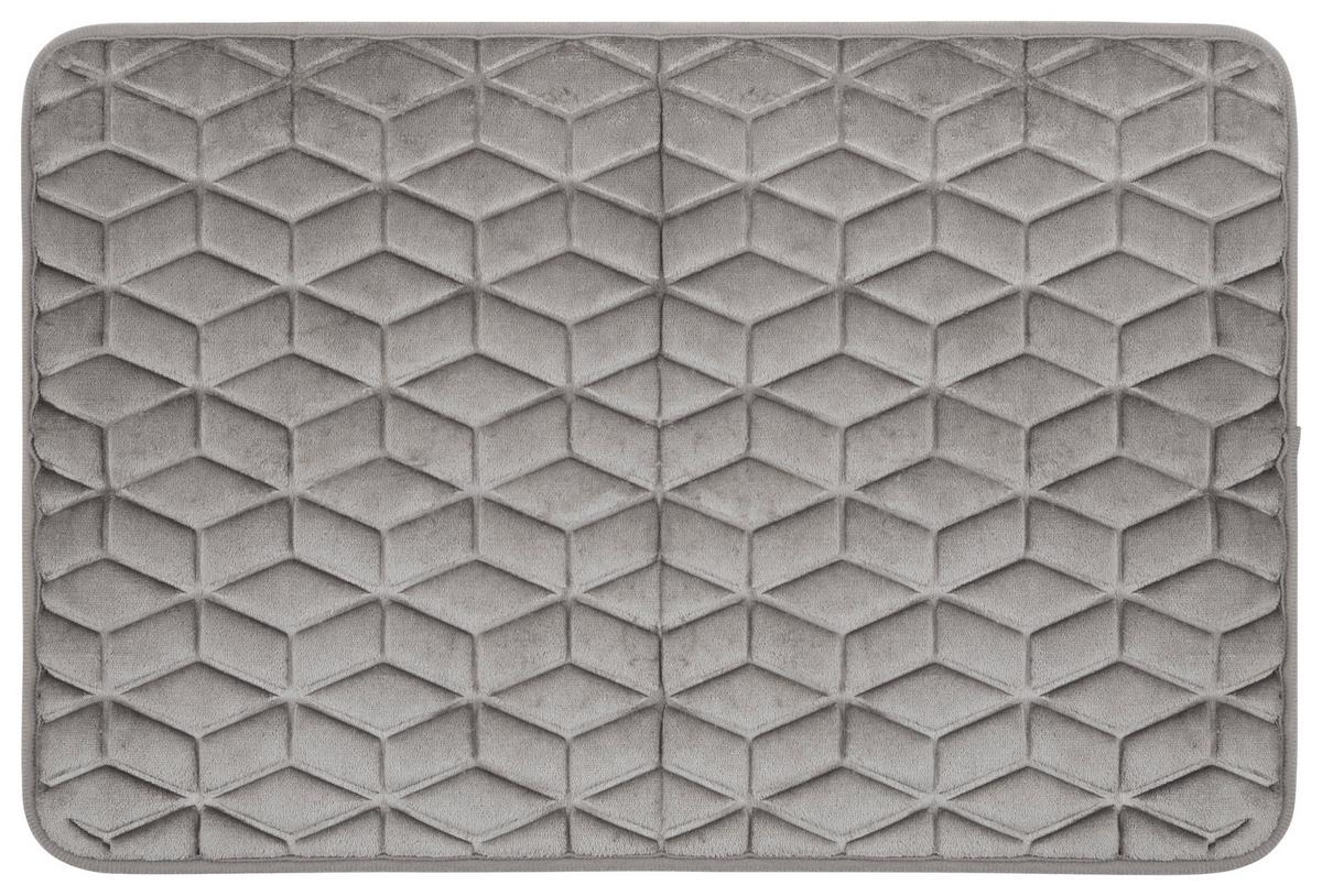 Koupelnová předložka Conny, 40/60cm, šedá - šedá, Konvenční, textil (40/60cm) - Modern Living