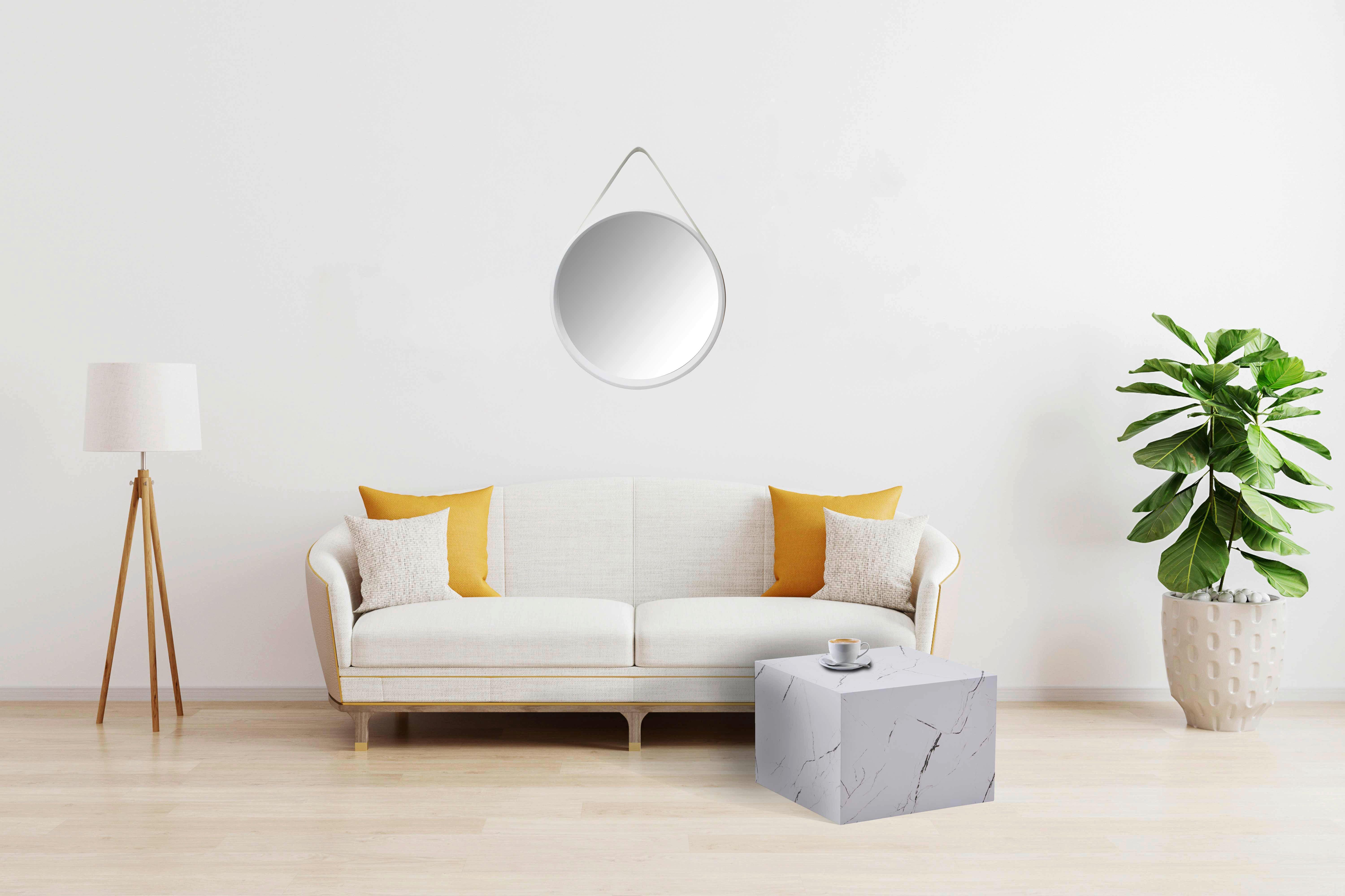Beistelltisch Cuboid 125 Weiß B: 55 Cm - Weiß, Design, Holzwerkstoff (55/55/40cm) - Kayoom