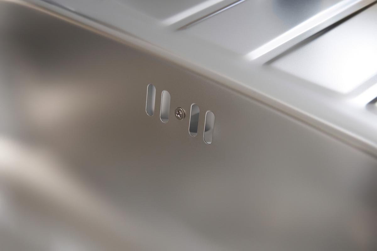 Spüle Respekta Edelstahl Bxt: 86x50 Cm - Edelstahlfarben, Trend, Metall (86/17,5/50cm) - Respekta