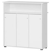 Bartisch Serie 400 - Weiß, MODERN, Holzwerkstoff (44/107/111cm) - MID.YOU