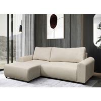 Ecksofa Velo Beige S: 160x250 Cm - Beige/Schwarz, Design, Textil (160/250cm) - MID.YOU