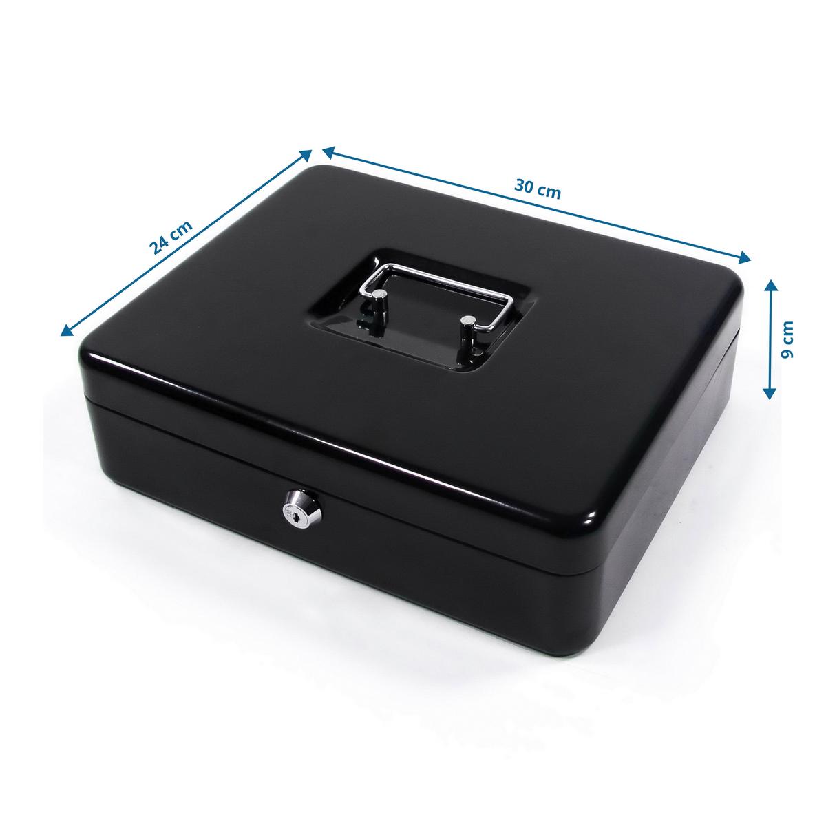 Geldkassette Safe - Schwarz, Basics, Metall (30/9/24cm) - MID.YOU