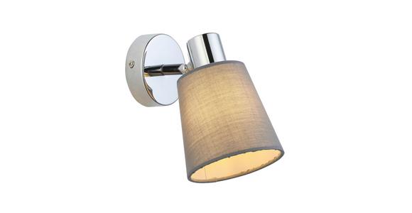 Wandstrahler Jane 1-flammig Verstellbar Ø 11 Cm - Grau, ROMANTIK / LANDHAUS, Textil/Metall (11/17cm) - James Wood