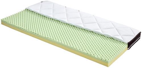 Fedőmatrac Luxe H2/h3 - Fehér, Textil (90/200cm) - Ele