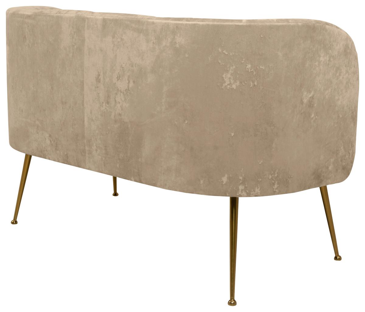 2-Sitzer-Sofa Cloe Beige - Beige, KONVENTIONELL, Textil (126/77/70cm) - MID.YOU