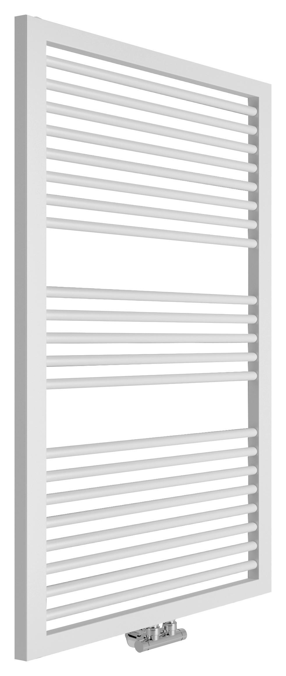 Handtuchheizkörper Rimini R122 BHT: 60x122,8x3 cm Gerade 690W - Weiß, MODERN, Metall (60/122,8/3cm)