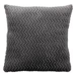 Zierkissen Talisha 40x40 cm Polyester Grau mit Zipp - Grau, MODERN, Textil (40/40cm) - Luca Bessoni