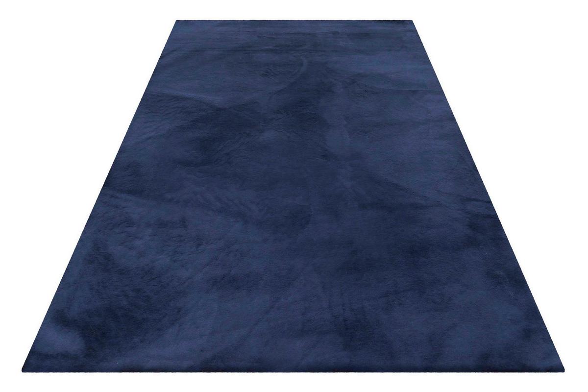 Hochflorteppich Dunkelblau, BxL: ca. 200x200cm - Dunkelblau, KONVENTIONELL, Textil (200/200cm) - Esprit