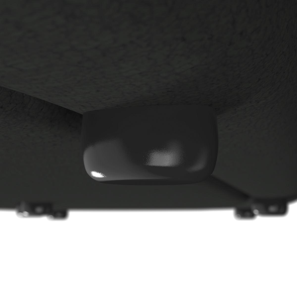 Sedací souprava NILAS, černá žinylka, s taburetem - černá, Moderní, kov/dřevo (322/80/154cm) - Bessagi Home