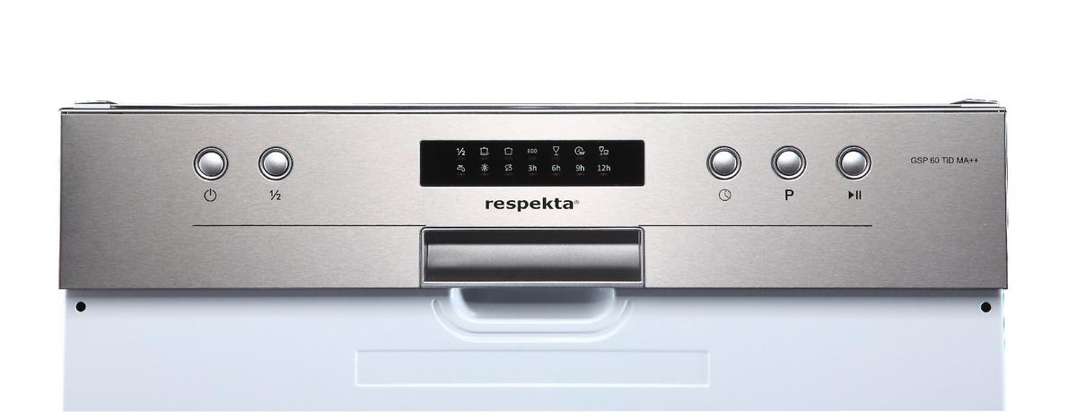 Geschirrspüler Gsp60tidm B: 59,8 Cm Teilintegriert - Edelstahlfarben/Weiß, Trend, Metall (59,8/81,5/57cm) - Respekta