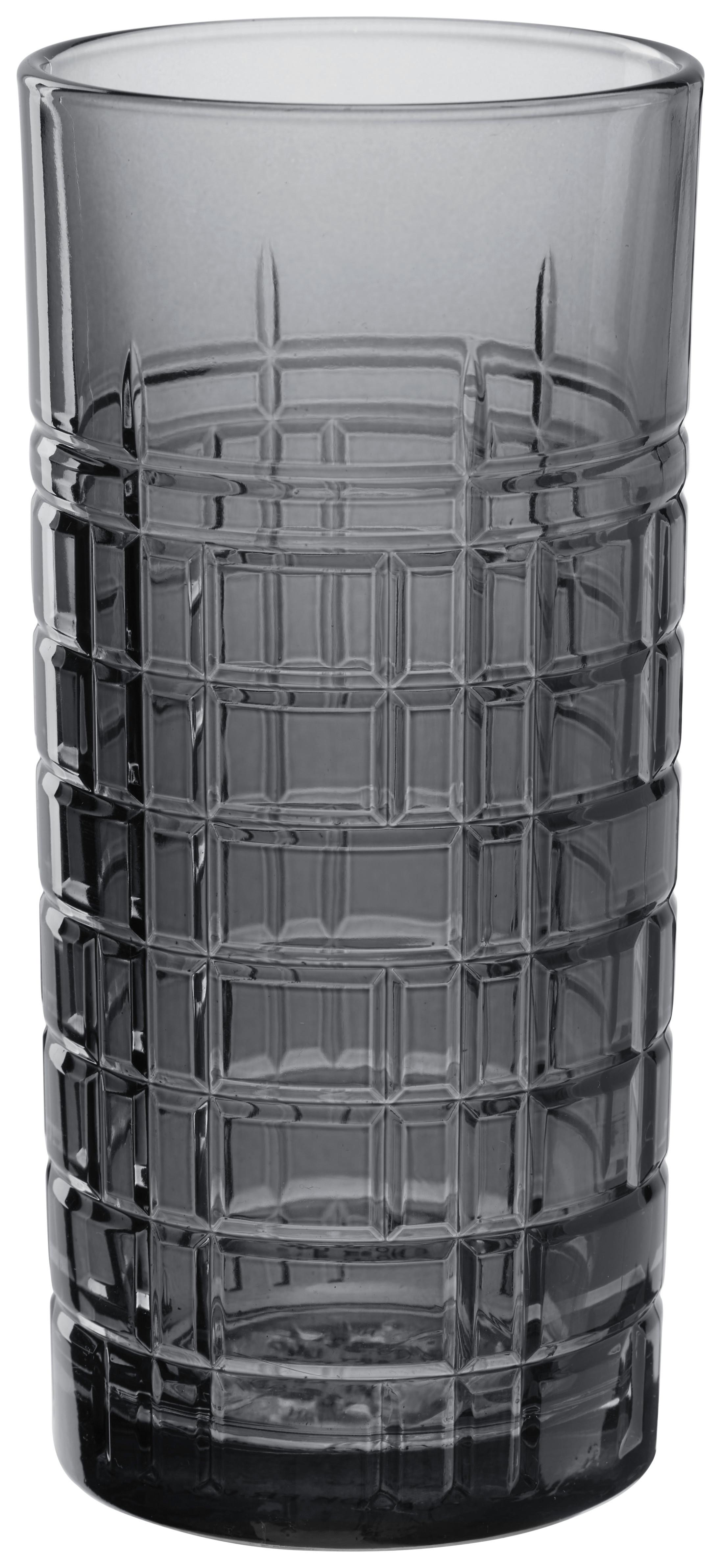 Sklenička Na Longdrink Black Skye - tmavě šedá, Moderní, sklo (7,1/14,5cm) - Premium Living