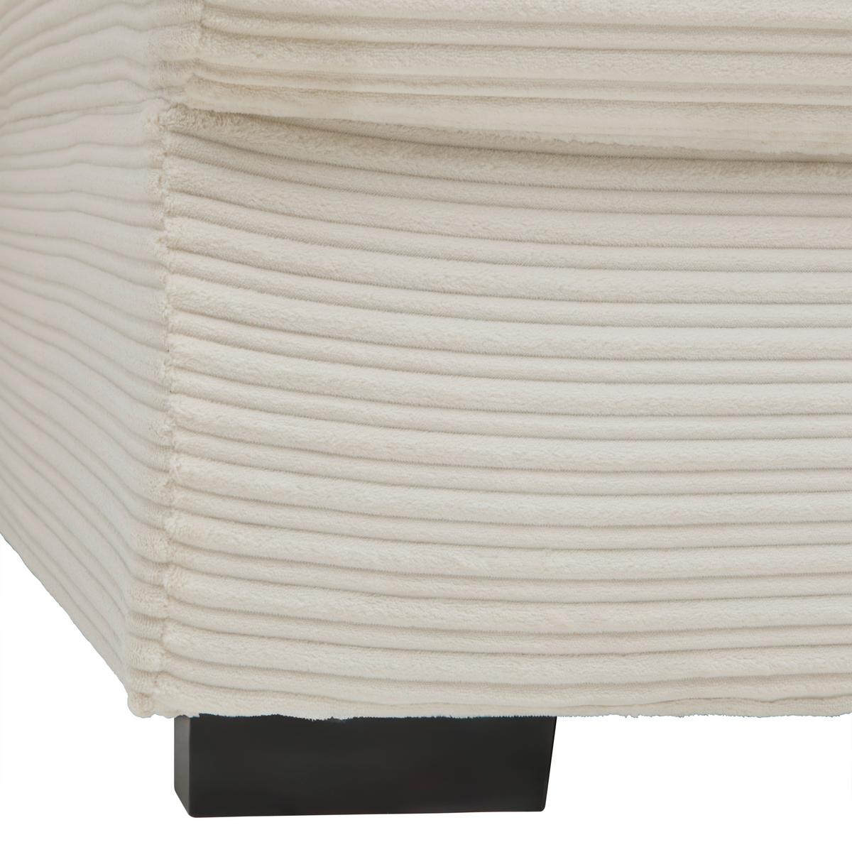 Rohová sedačka GENEVE, oboustranná, béžový manšestr - černá/béžová, Konvenční, textil/plast (225/86/167cm) - Mömax
