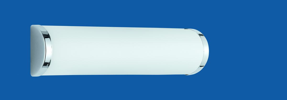 Bad-wandleuchte Ip21 2-flammig Mit Opalglas, Satiniert - Chromfarben/Opal, Design, Glas/Metall (30,5/8,3/6,3cm) - Trio Leuchten