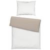 Posteľná bielizeň Twill streif, 70/90 140/200cm - biela/béžová, Modern, textil (140/200cm) - Mömax