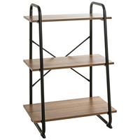 REGÁL HENGELO 3 - černá/barvy dubu, Moderní, kov/kompozitní dřevo (60/93/36cm) - Mömax