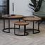 Beistelltisch 3er-Set Capella Echtholz Mangoholz Massiv - Schwarz/Braun, MODERN, Holz/Metall (72/72/46cm) - Livetastic Beistelltisch 3er-Set Capella Echtholz Mangoholz Massiv - Schwarz/Braun, MODERN, Holz/Metall (72/72/46cm) - Livetastic