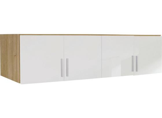 Aufsatzschrank Celle04 B:181cm Weiß/ Riviera Dekor - Eichefarben/Weiß, MODERN, Holz (181/40/54cm) Aufsatzschrank Celle04 B:181cm Weiß/ Riviera Dekor - Eichefarben/Weiß, MODERN, Holz (181/40/54cm)