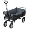 Bollerwagen Easymaxx Grau/schwarz Max. 80 Kg - Schwarz/Grau, Basics, Kunststoff/Textil (106,3/52/79,8cm) - TV - Unser Original