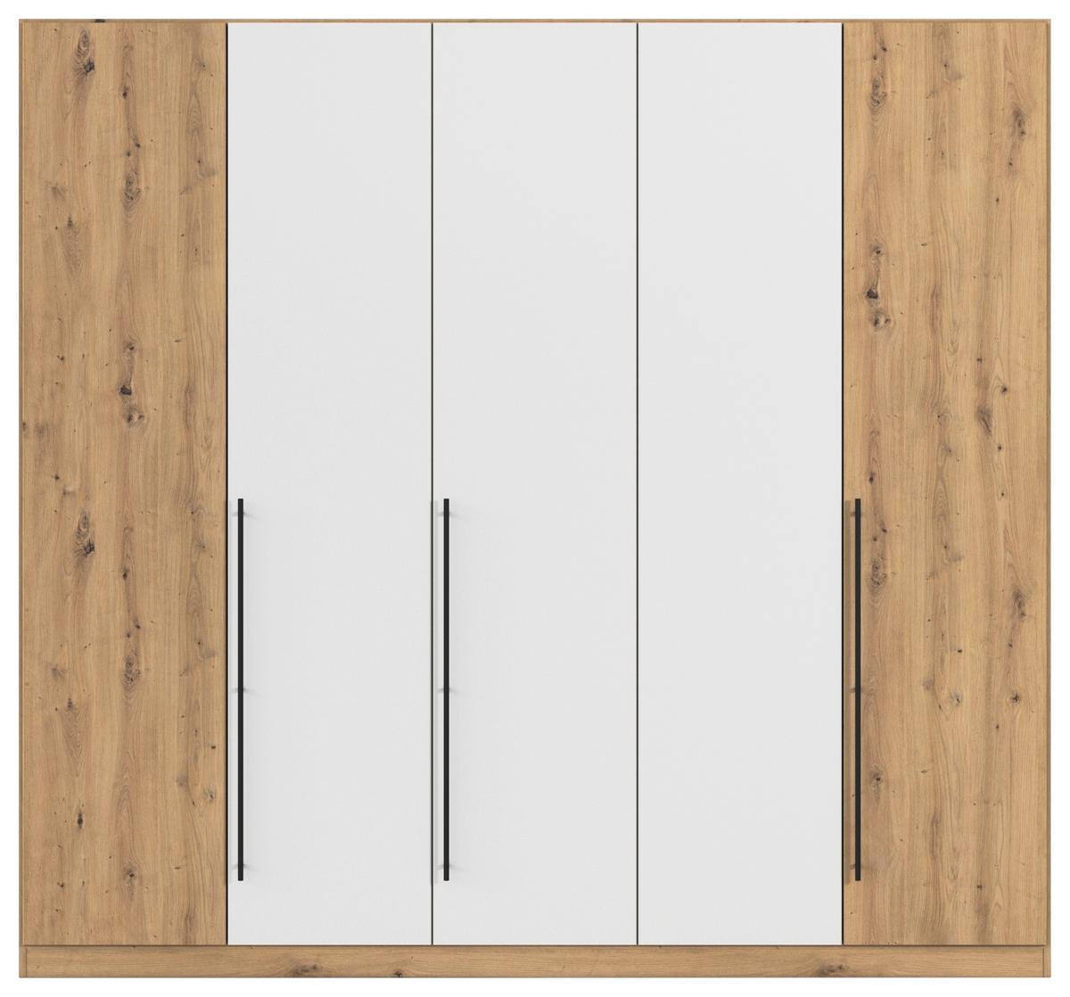 Kleiderschrank Safari B: 226 cm - Weiß/Eiche Artisan, KONVENTIONELL, Holzwerkstoff (226/210/54cm)