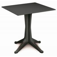 Gartentisch Ponente Kunststoff L 70 Cm - Anthrazit, Basics, Kunststoff (70/70/72cm)