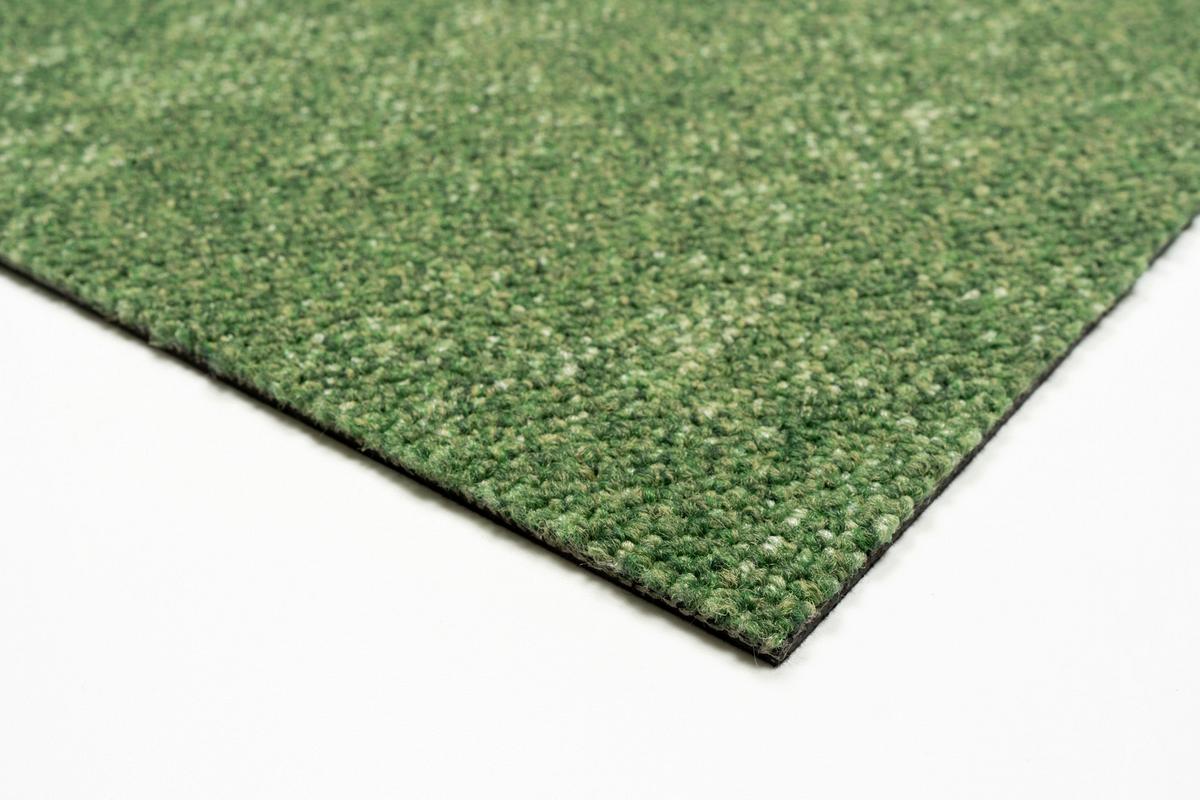 Teppichfliese Grün Marble 50x50 cm Florhöhe 3 mm - Basics, Textil (50/50cm)