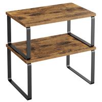 Küchenregal Metall/Holzwerkstoff - Khaki, Basics, Holzwerkstoff/Metall (29,7/15,6/19,5cm)