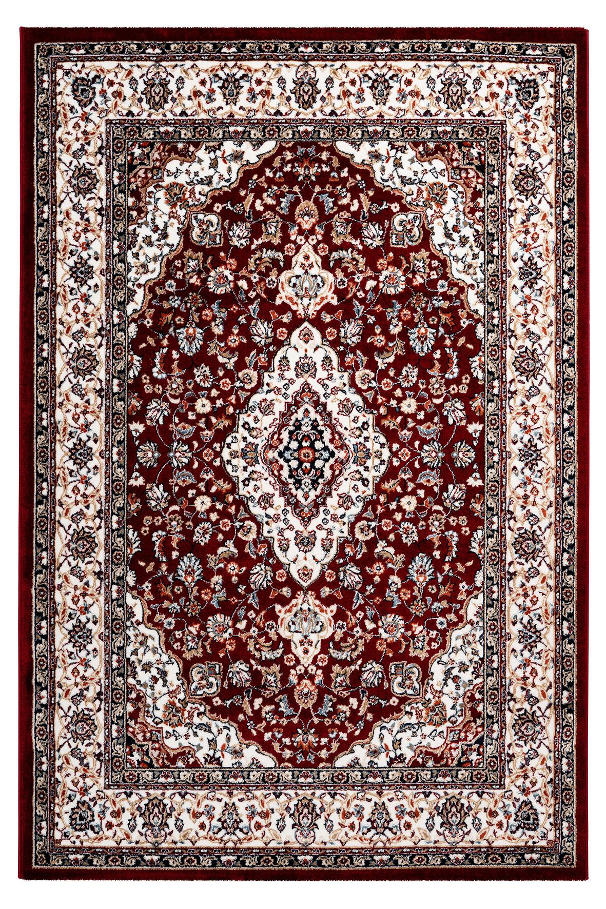 Flachwebteppich Rot Isfahan 40x60 cm Polyester