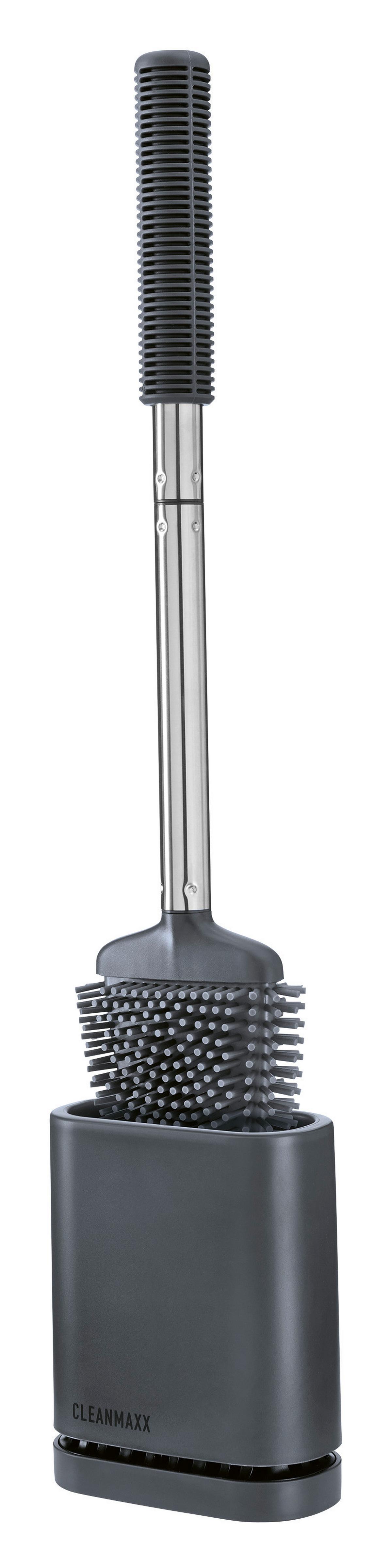 WC-BÜRSTE CLEANMAXX - Edelstahlfarben/Grau, Basics, Kunststoff/Metall (11,50/6,50/43cm) - CLEANMAXX