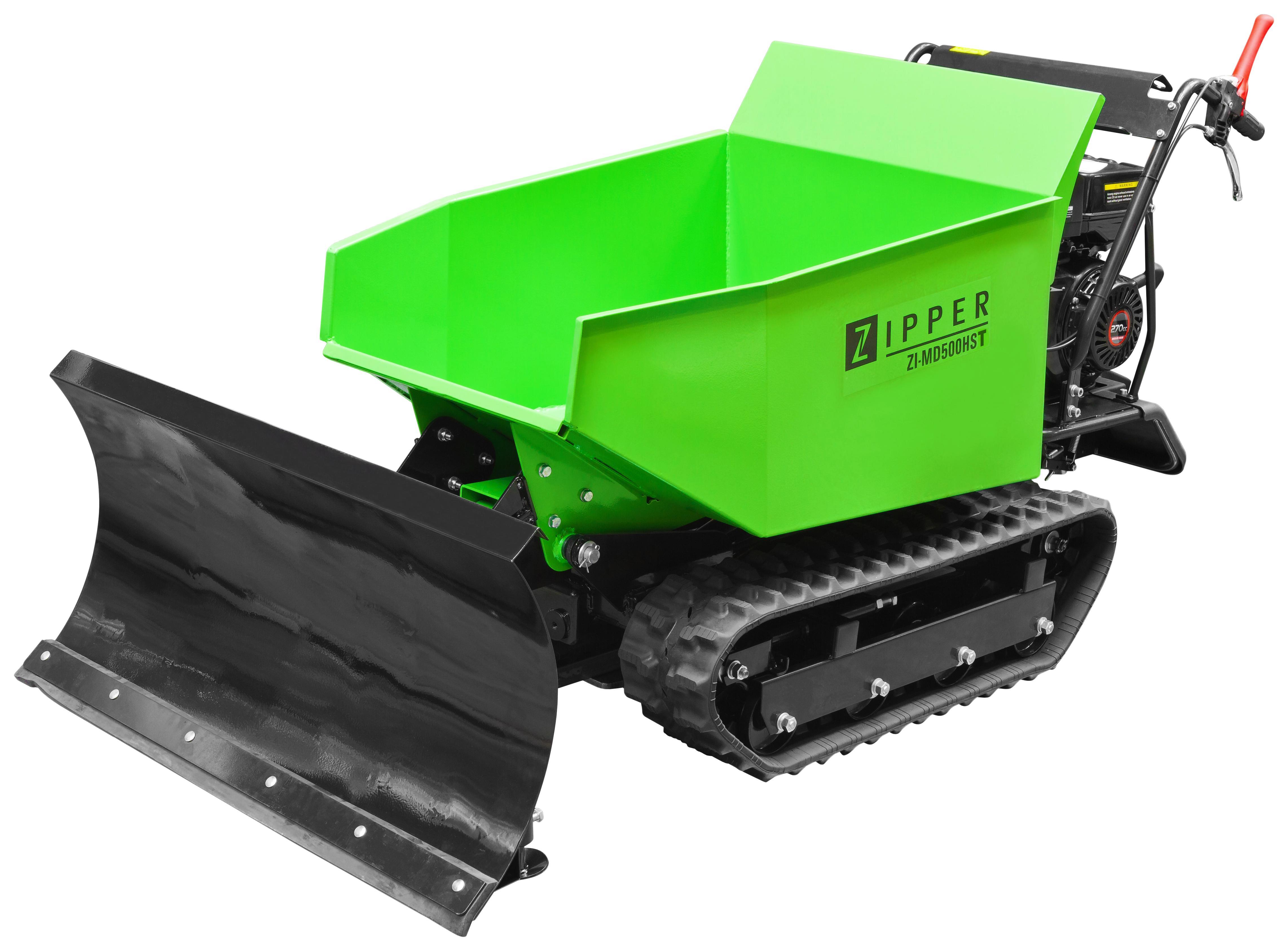 Miniraupendumper ZI-MD500HST - Schwarz/Grün, MODERN, Kunststoff/Metall - Zipper