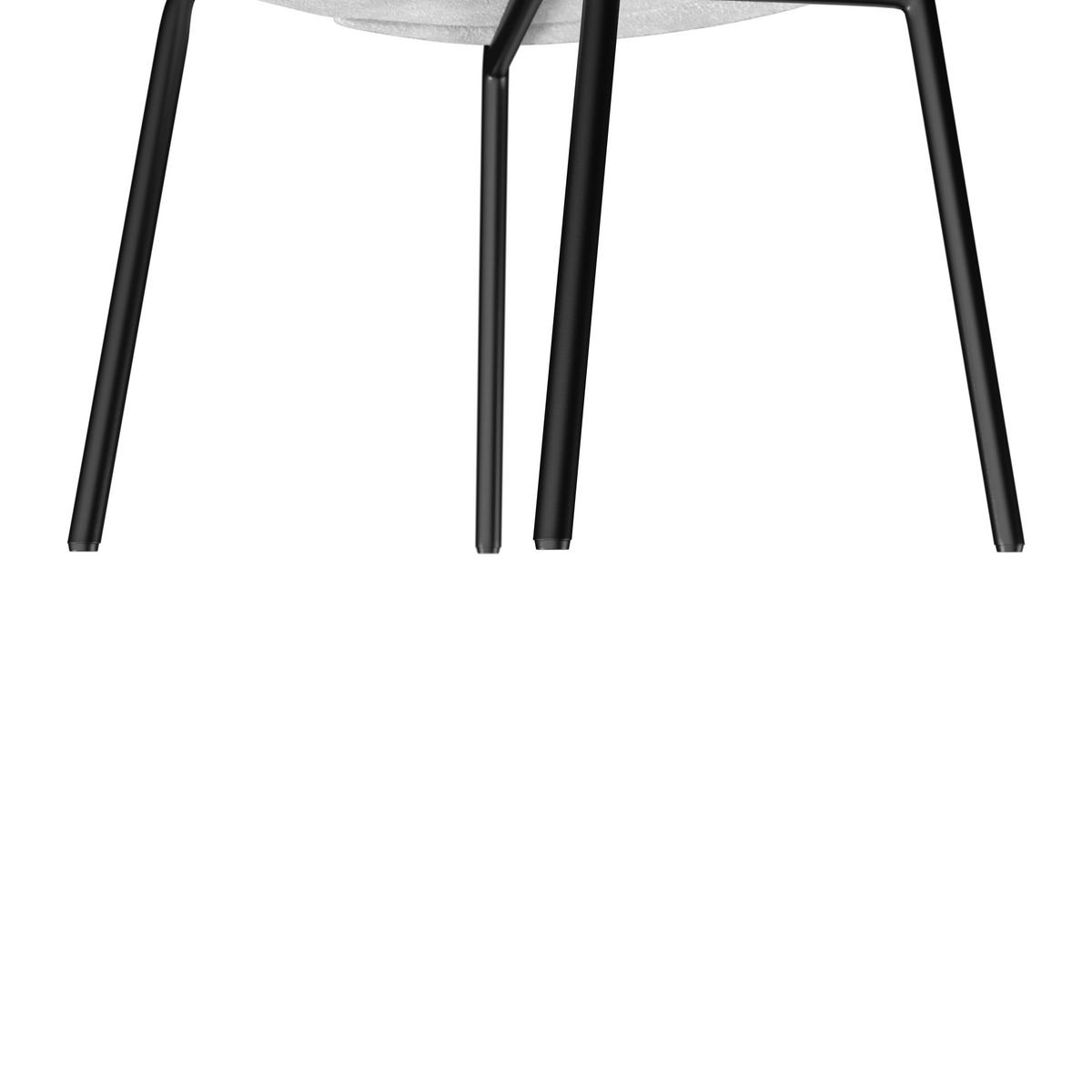 ŽIDLE ELORA - šedá/černá, Moderní, kov/textil (48/86/56cm) - Bessagi Home