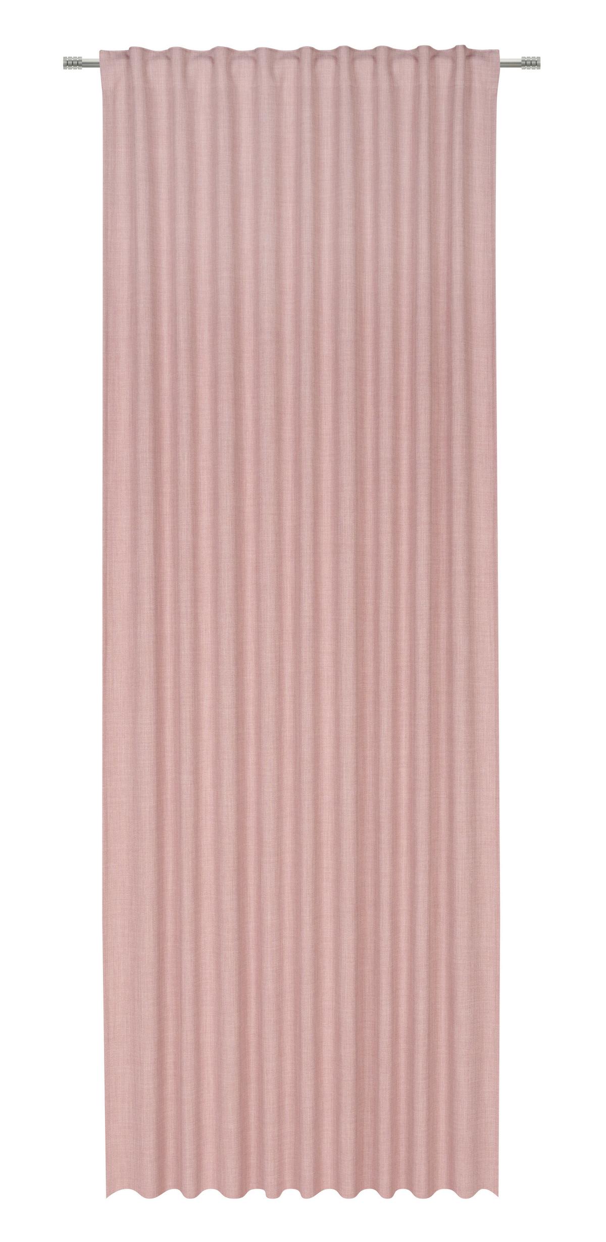 HOTOVÝ ZÁVES LEO - ružová, Modern, textil (135/300cm) - Premium Living