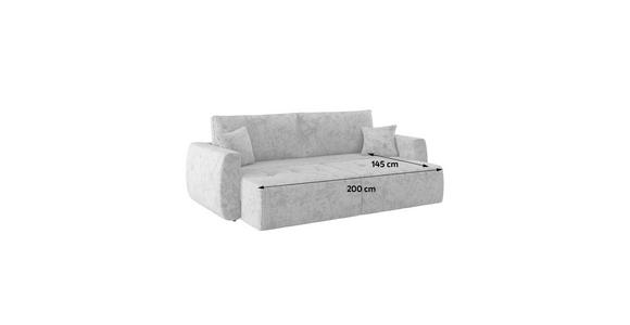 Schlafsofa Bali - Schwarz/Grau, MODERN, Holz/Textil (245/74-90/104cm) - Luca Bessoni