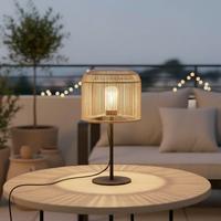 STOLNÁ LAMPA IVO - čierna/krémová, Modern, kov/plast (30/58cm) - Bessagi Garden