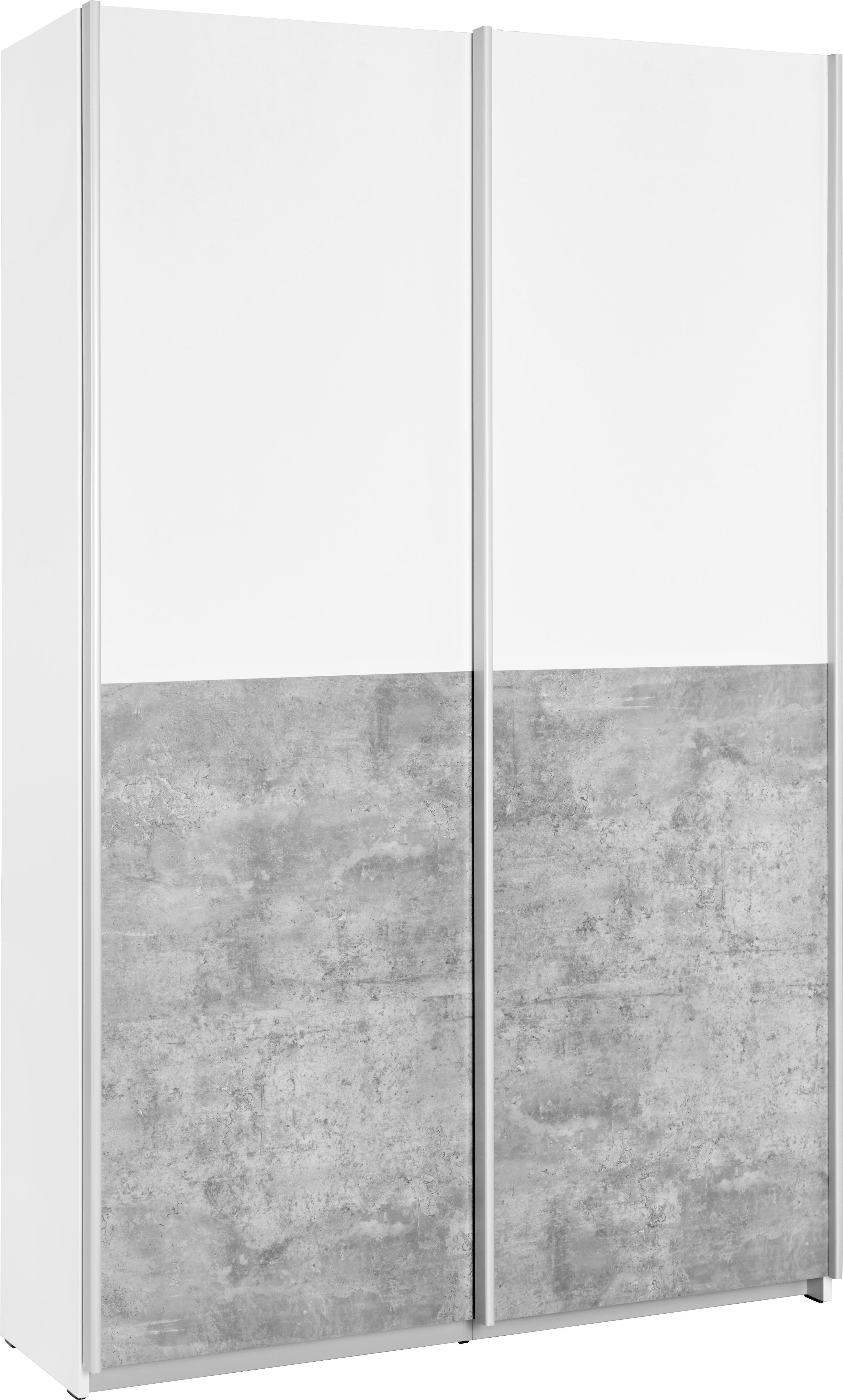 Víceúčelová Skříň Ohio -Exklusiv- - šedá/bílá, kov/dřevo (120/191/42cm) - Modern Living