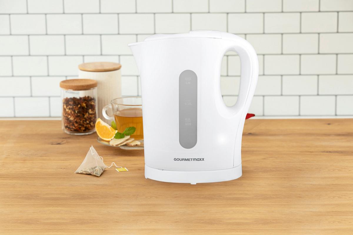 Wasserkocher Gourmetmaxx - Weiß, Basics, Kunststoff (11,3/22,1/19,3cm)