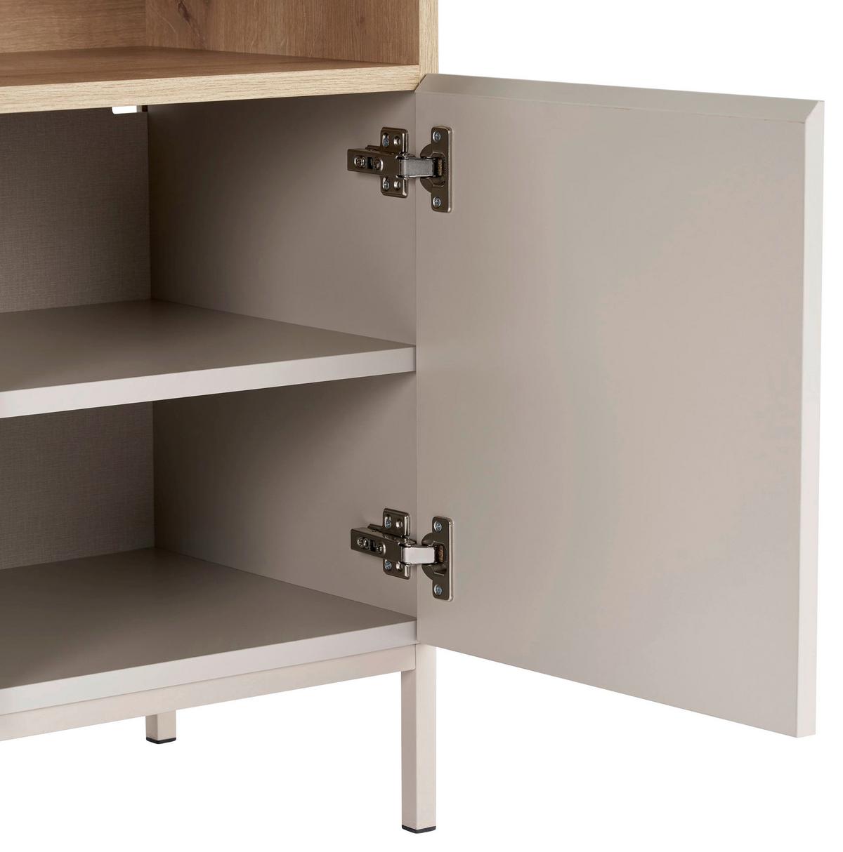 SIDEBOARD Sand-/Eichefarben B: 80cm - Sandfarben/Eichefarben, MODERN, Holzwerkstoff (80/80/40cm)
