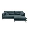 Ecksofa Lava - Blau/Schwarz, Design, Textil (255/180cm) - Livetastic