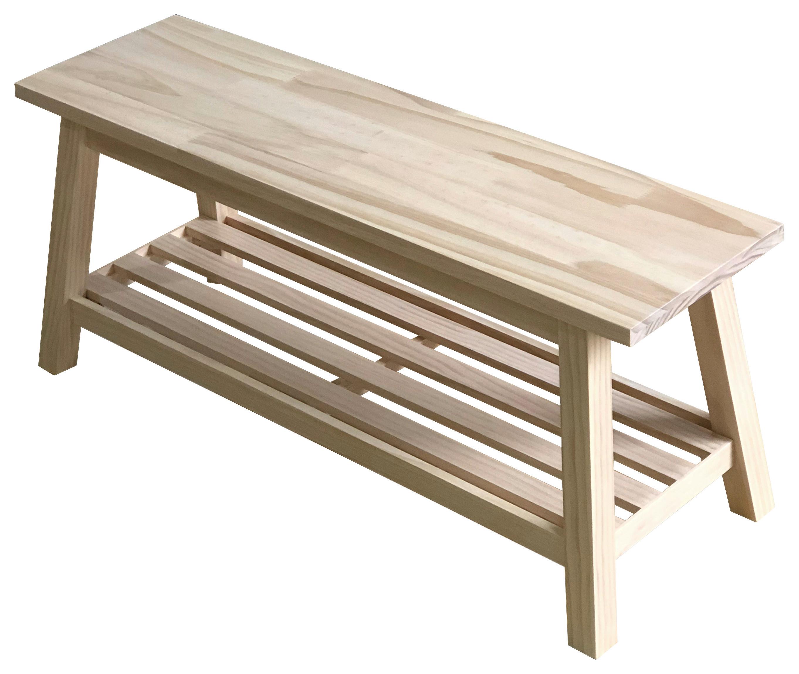 VIACÚČELOVÁ LAVICA FIDUS I -TREND- - prírodná farba, Konventionell, drevo (90/26/38cm) - Mömax